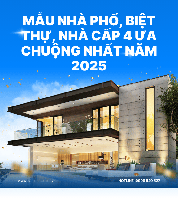 Mẫu nhà phố, biệt thự, nhà cấp ưa chuộng nhất 2025