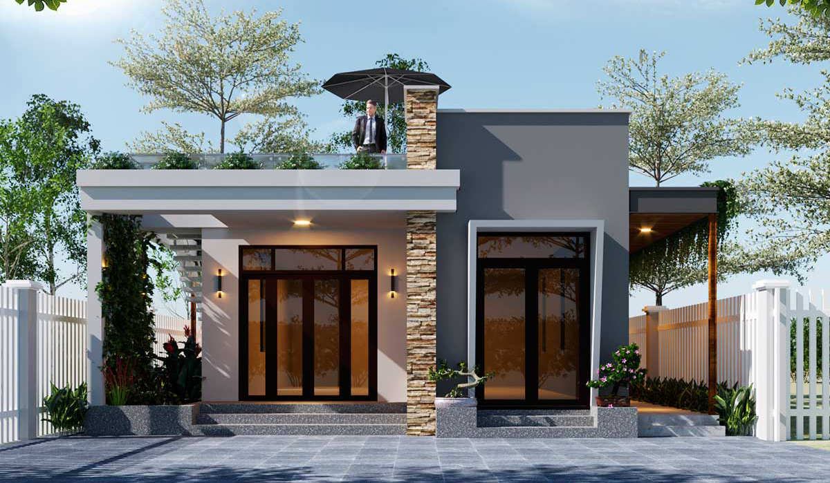 Nhà cấp 4 hiện đại 100m2