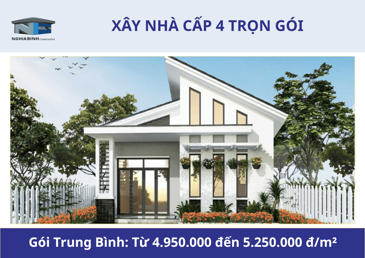 XÂY NHÀ CẤP 4 TRỌN GÓI